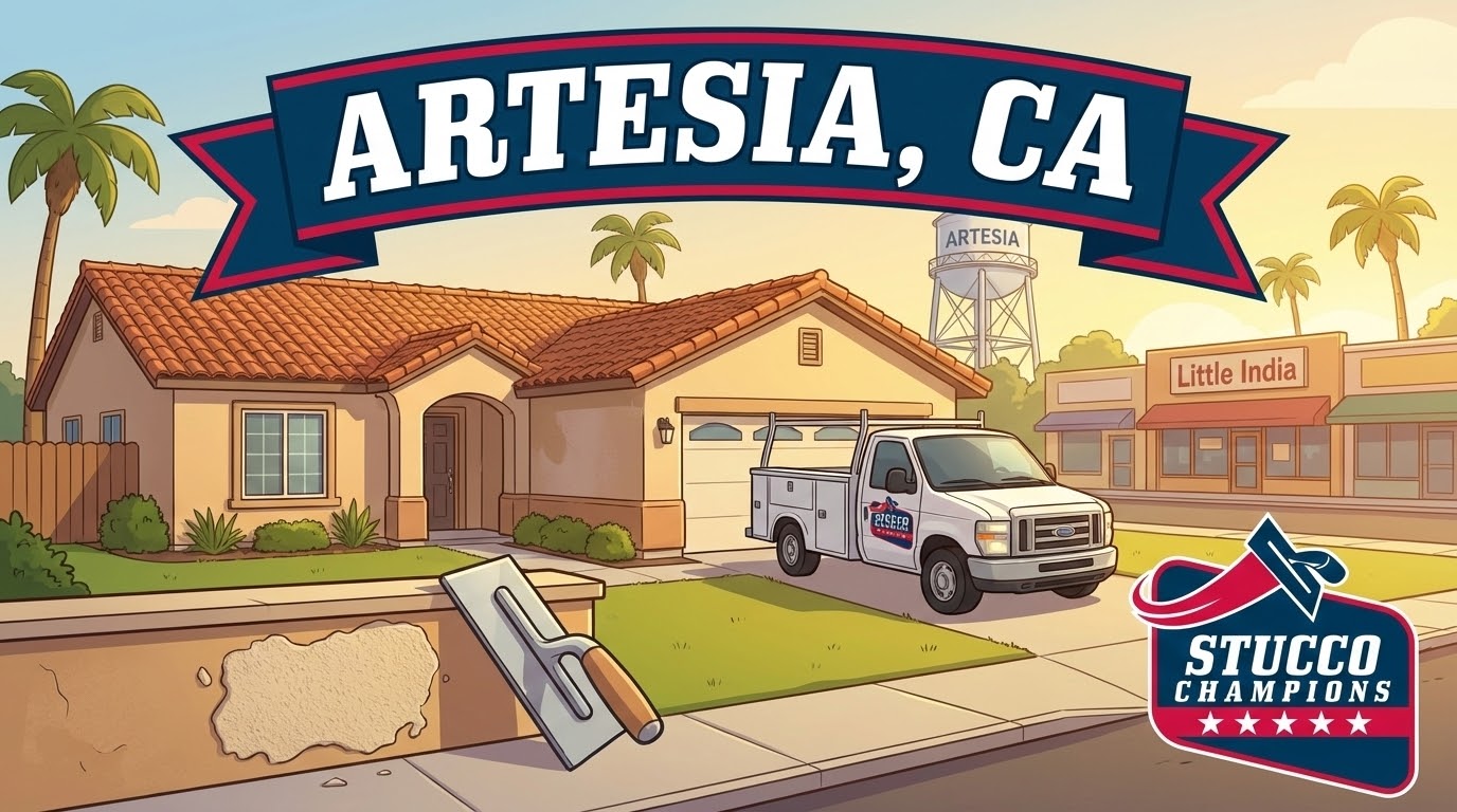 Stucco Repair in Artesia, CA