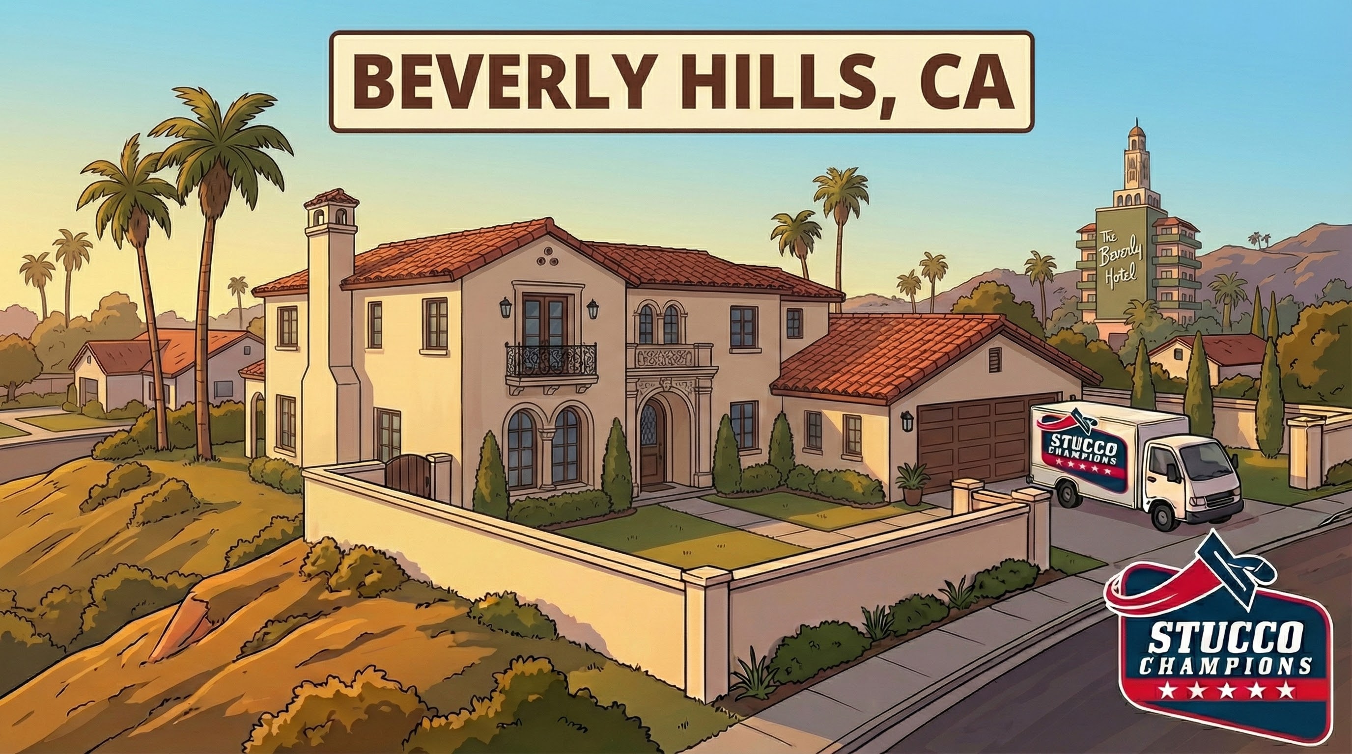 Stucco Repair in Beverly Hills, CA