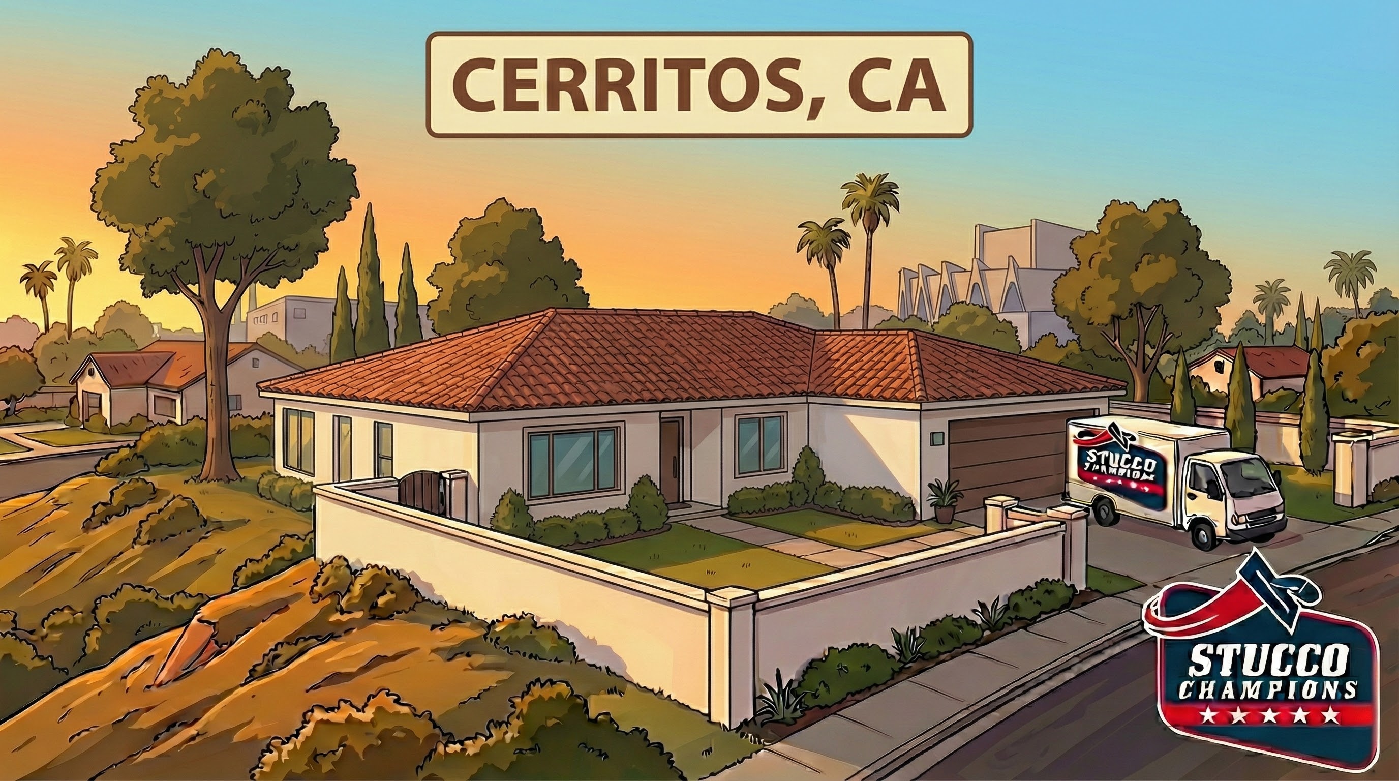 Stucco Repair in Cerritos, CA