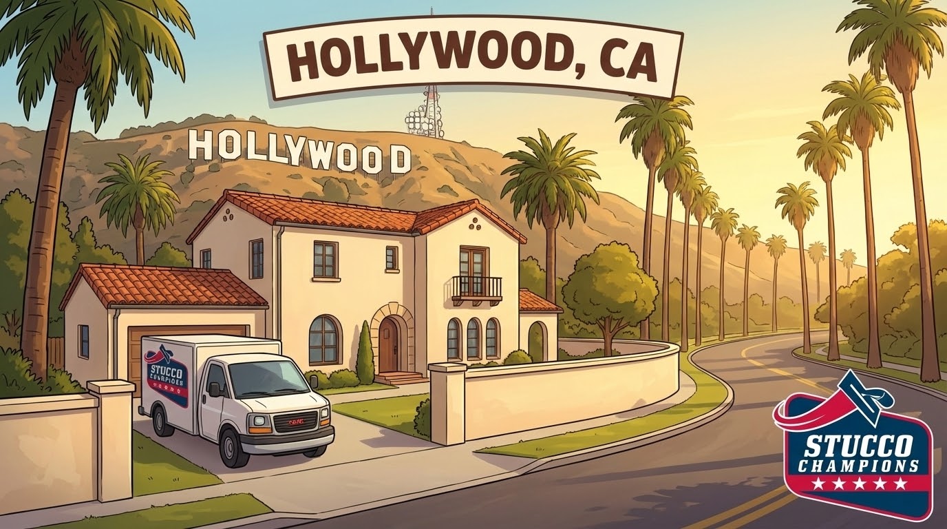 Stucco Repair in Hollywood, CA