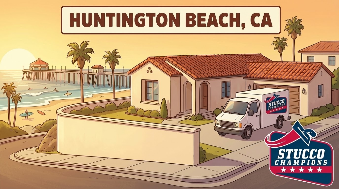 Stucco Repair in Huntington Beach, CA