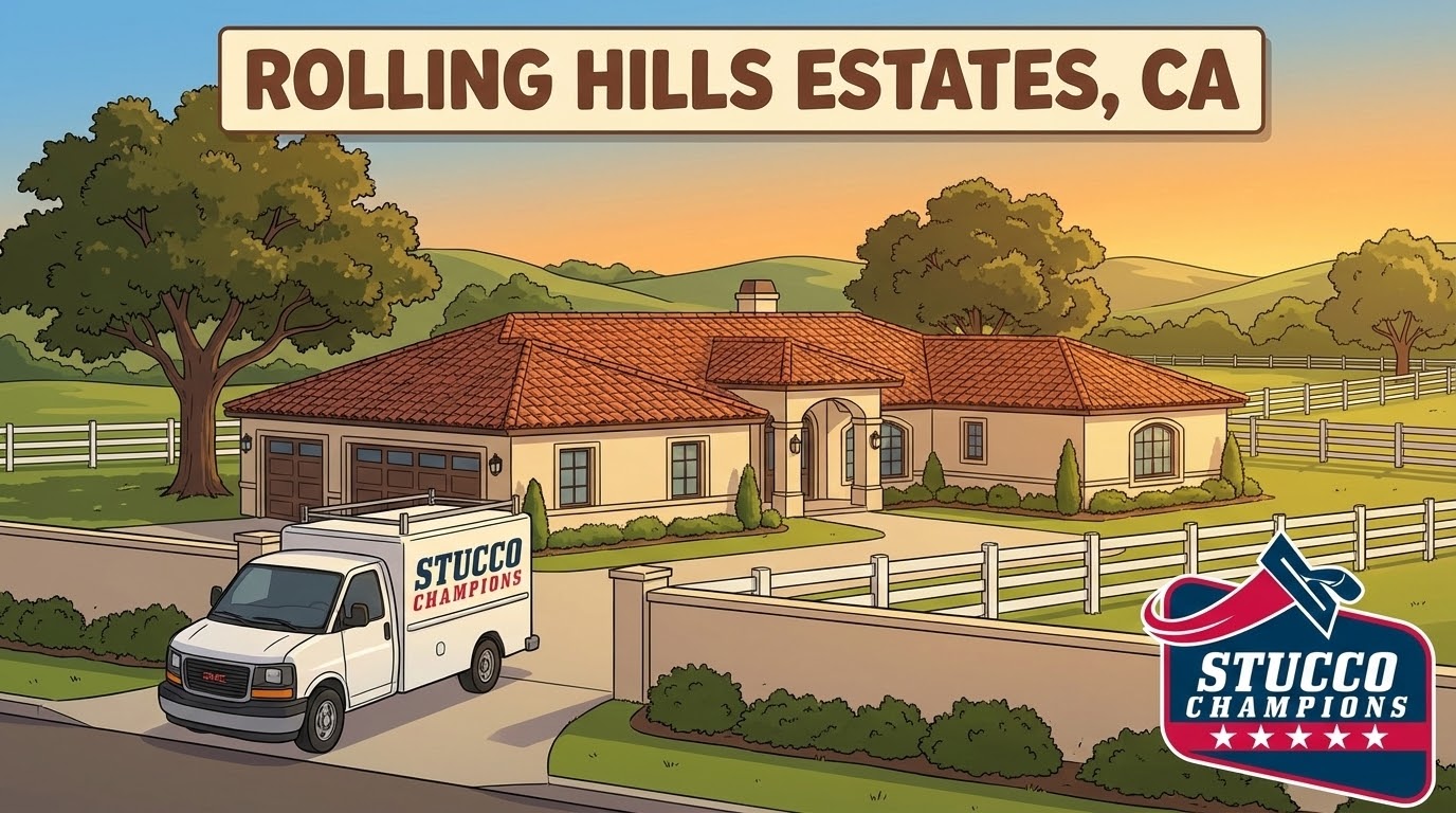 Stucco Repair in Rolling Hills, CA