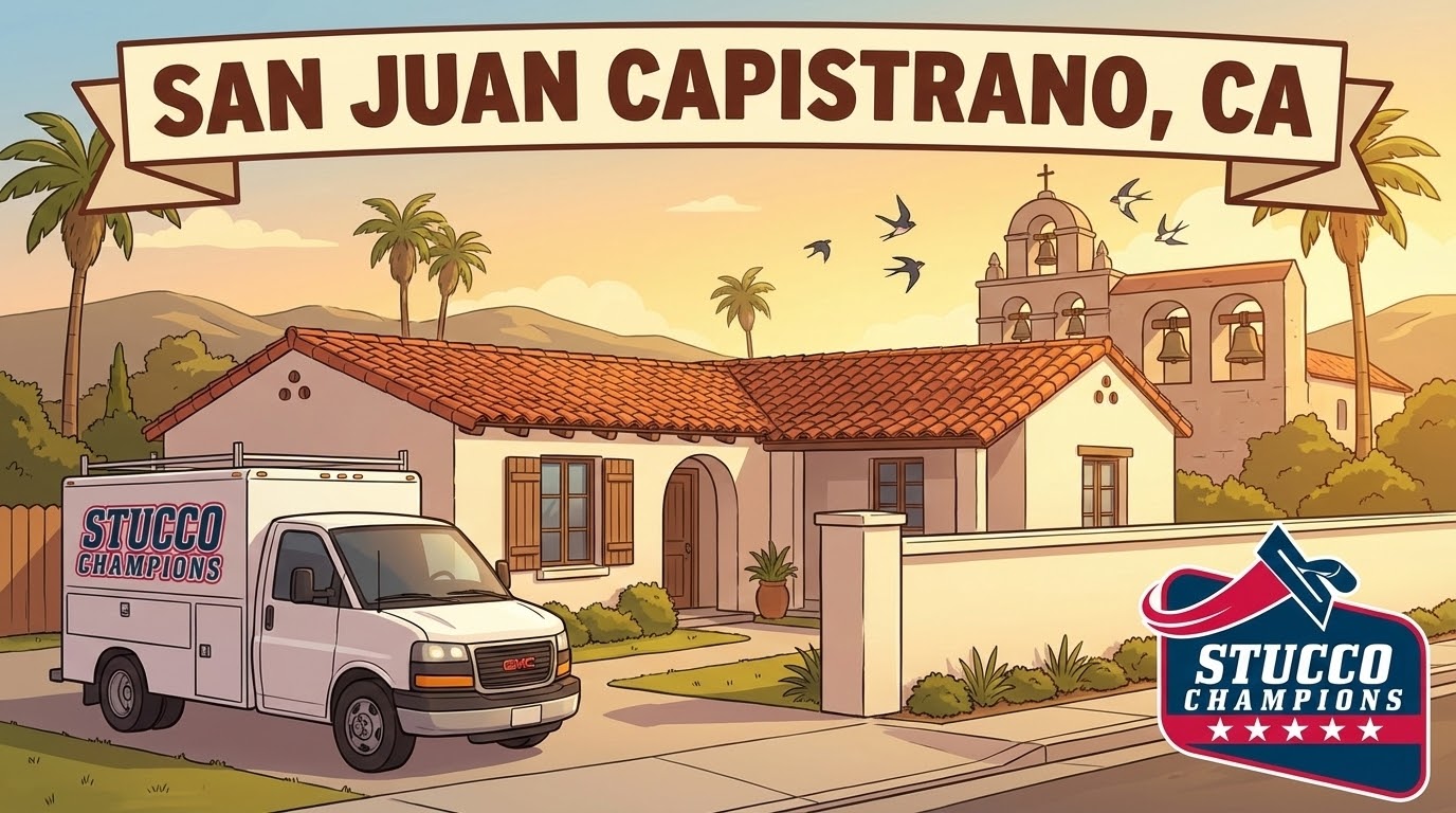 Stucco Repair in San Juan Capistrano, CA