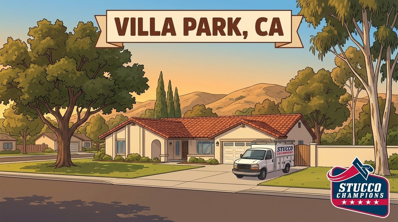 Stucco Repair in Villa Park, CA